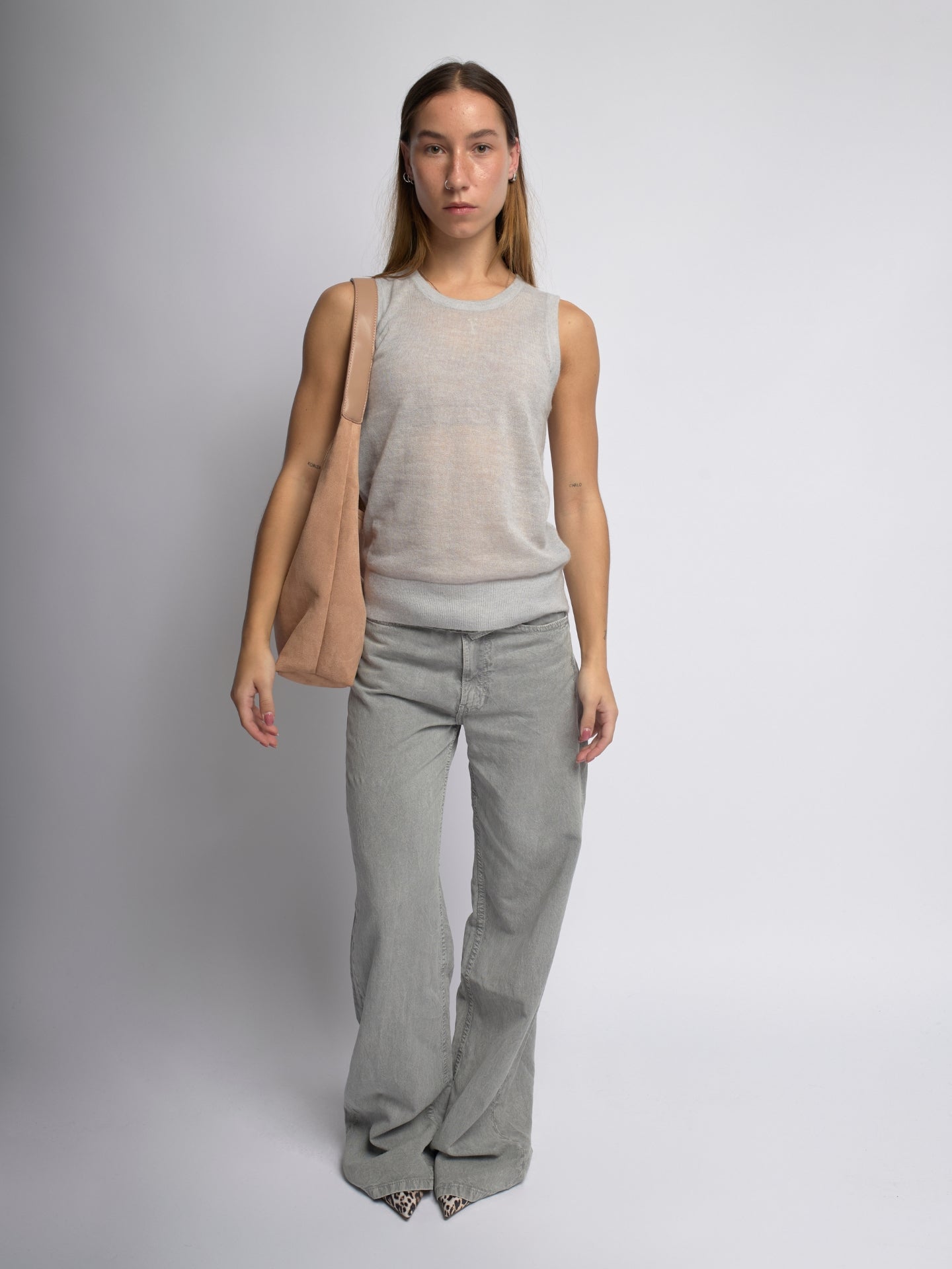 Zwarte Suède Schoudertas – Minimalistisch & Ruim Design
