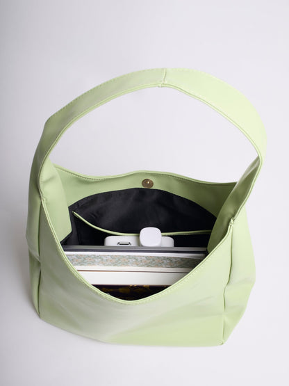 Minimalistische Hobo Schoudertas – Vegan Leer