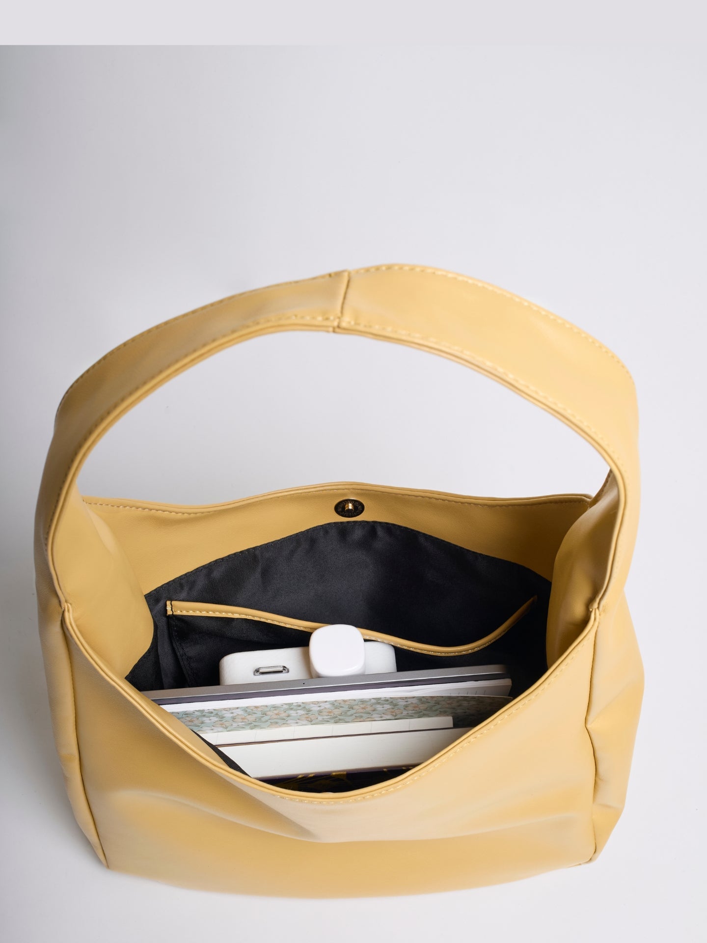 Minimalistische Hobo Schoudertas – Vegan Leer