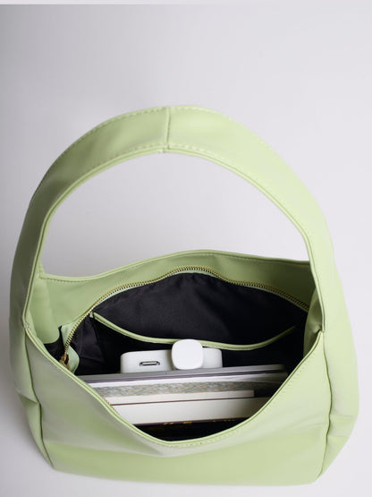 Minimalistische Hobo Schoudertas – Vegan Leer