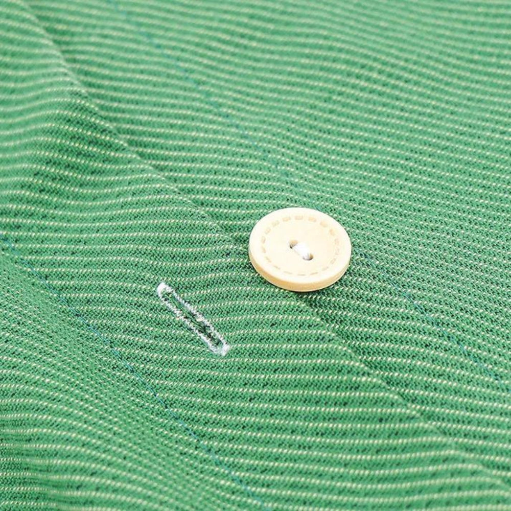 Sierkussenhoes Rechthoekig – Groen Met Geborduurde Vogels en Bloemen – 30x50 cm