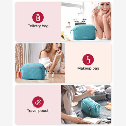 Roze Toilettas met Rits – Compact & Waterafstotend voor Reizen en Dagelijks Gebruik