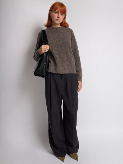 Minimalistische Hobo Schoudertas – Vegan Leer