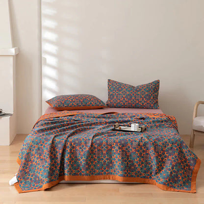 Bohemian Fleece Deken – Warme Plaid met Kleurrijk Patroon voor Bank & Bed