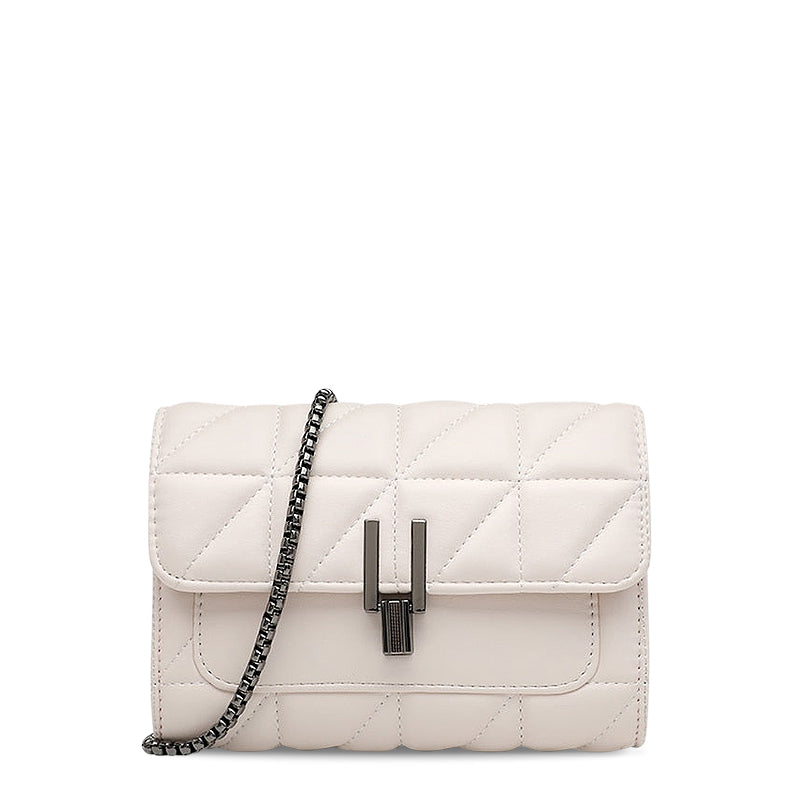 Luxe Quilted Design Schoudertas met Ketting