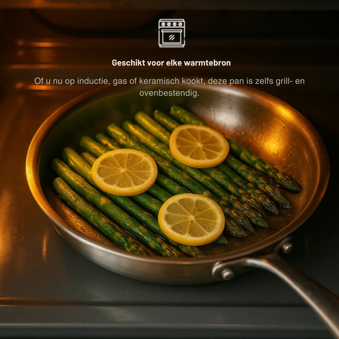 Elegant & Duurzaam Titanium Koekenpan – PFOA-vrije Pan voor Gezond Ontbijt & Allround Koken
