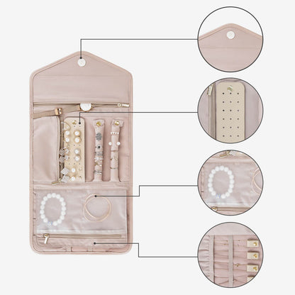 Turquoise Sieradentasje – Compacte Envelop Sieraden Organizer voor Reizen