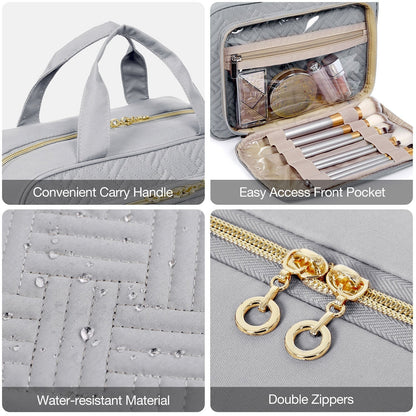 Waterdichte Toilettas met Doorzichtige Reisset – Luxe Opberg- & Make-up Tas voor Reizen