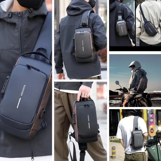 Anti-Diefstal Crossbody Tas – Waterdicht, USB-Oplaadpoort & Moderne Look