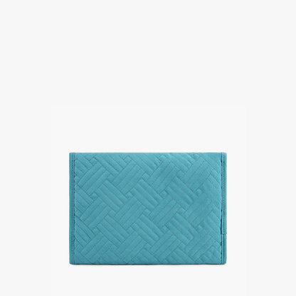 Turquoise Sieradentasje – Compacte Envelop Sieraden Organizer voor Reizen