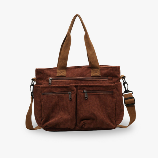 Vintage Canvas Schoudertas voor Heren & Dames – Ruim, Stevig & Praktisch
