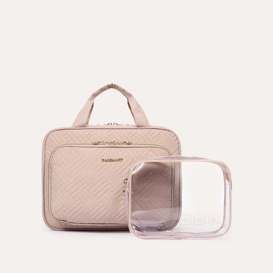 Waterdichte Toilettas met Doorzichtige Reisset – Luxe Opberg- & Make-up Tas voor Reizen