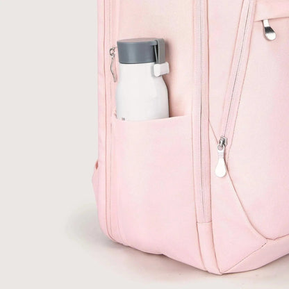 Luxe Roze Rugzak – Waterafstotende Laptop & Schooltas met USB-aansluiting