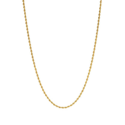 Goud Rope Ketting – Tijdloze Twisted Chain voor Dames & Heren