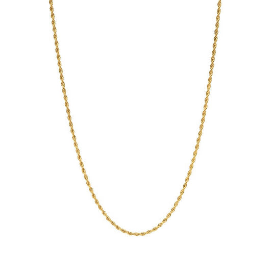 Goud Rope Ketting – Tijdloze Twisted Chain voor Dames & Heren