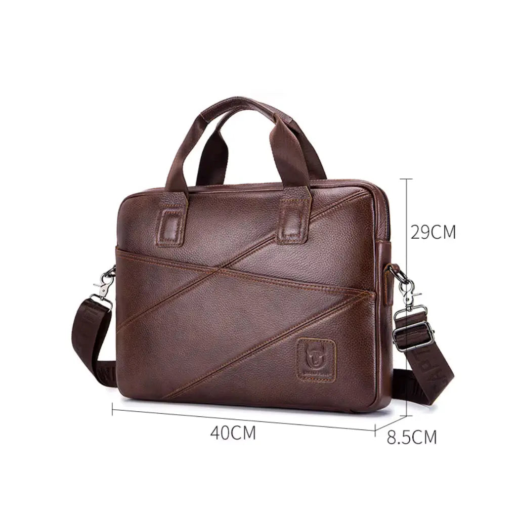 Leren Laptoptas Zwart – Elegant & Functioneel