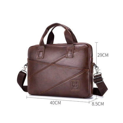 Leren Laptoptas Zwart – Elegant & Functioneel