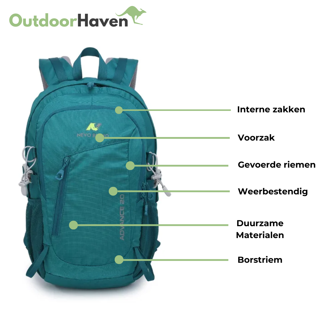 Waterbestendige Rugzak 22L – Lichtgewicht, Duurzaam & Comfortabel