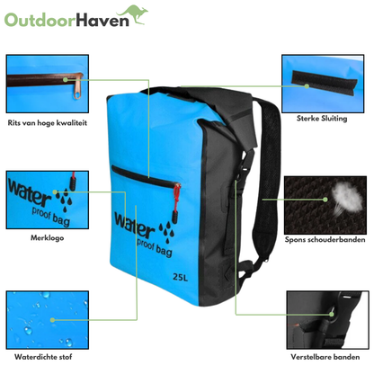 Waterdichte Rugzak 25L – Ideaal voor Watersport & Outdoor Avonturen
