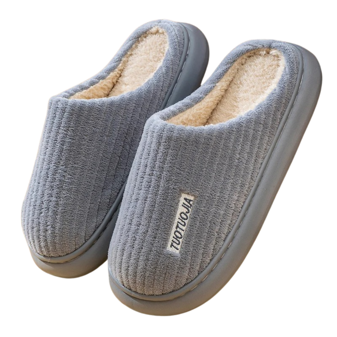 Dames Slip-In Pantoffels – Warme Huisschoenen met Platte Zool