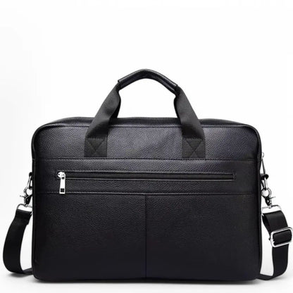 Duurzame laptoptas heren 15 inch zwart – Luxe, Beschermend & Waterafstotend