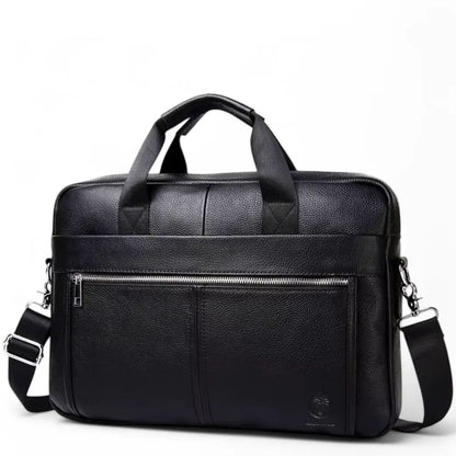 Duurzame laptoptas heren 15 inch zwart – Luxe, Beschermend & Waterafstotend