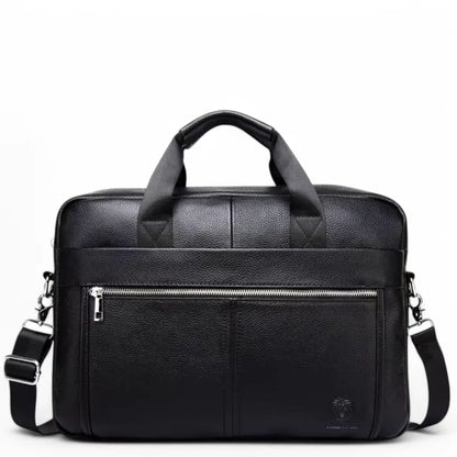 Duurzame laptoptas heren 15 inch zwart – Luxe, Beschermend & Waterafstotend