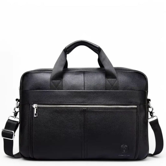 Duurzame laptoptas heren 15 inch zwart – Luxe, Beschermend & Waterafstotend