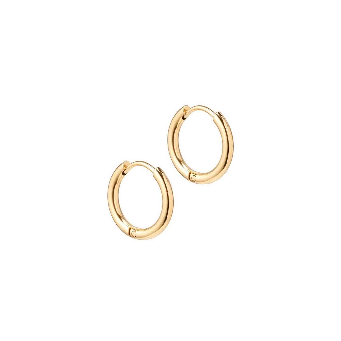 Set van 3 Goudkleurige Hoops – Minimalistische RVS Oorringen in Verschillende Maten