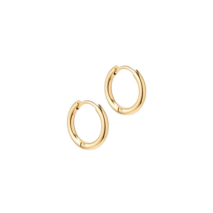 Set van 3 Goudkleurige Hoops – Minimalistische RVS Oorringen in Verschillende Maten