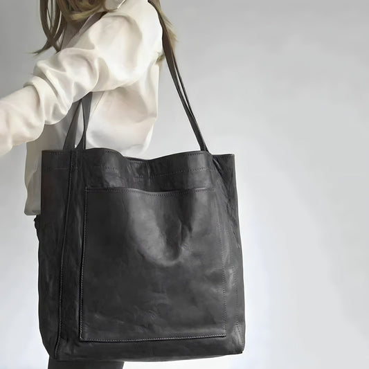 Leren Shopper Tas Dames – Ruime Schoudertas met Tijdloos Design