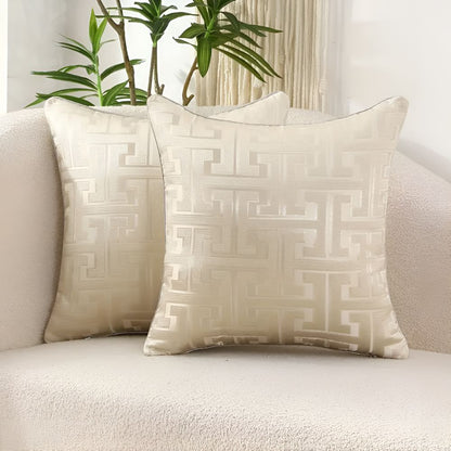Decoratief Sierkussen met Geometrisch Patroon – Luxe Kussenhoes in Diverse Kleuren