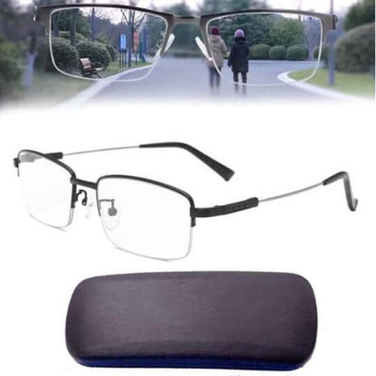 Multifocale Leesbril Heren – Anti-Reflectie Bril met Etui – Comfortabel & Stijlvol
