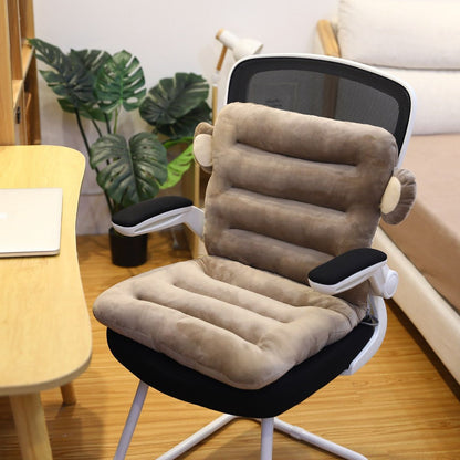 Comfortabel Stoelkussen met Rugleuning – Dikke Zitkussen Set voor Bureau- en Relaxstoelen – Verschillende Kleuren