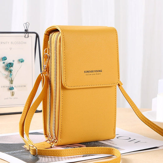 Forever Young Crossbody Telefoontas – Compacte Portemonnee Tas met Meerdere Vakken