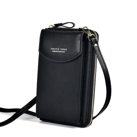 Forever Young Crossbody Telefoontas – Compacte Schoudertas met Meerdere Vakken