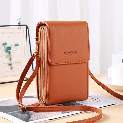 Forever Young Crossbody Telefoontas – Compacte Portemonnee Tas met Meerdere Vakken