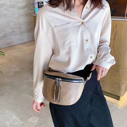 Croco Heuptas met Dubbele Rits – Trendy & Functioneel