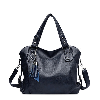Luxe Dames Handtas – Ruime Schoudertas met Kwastjes