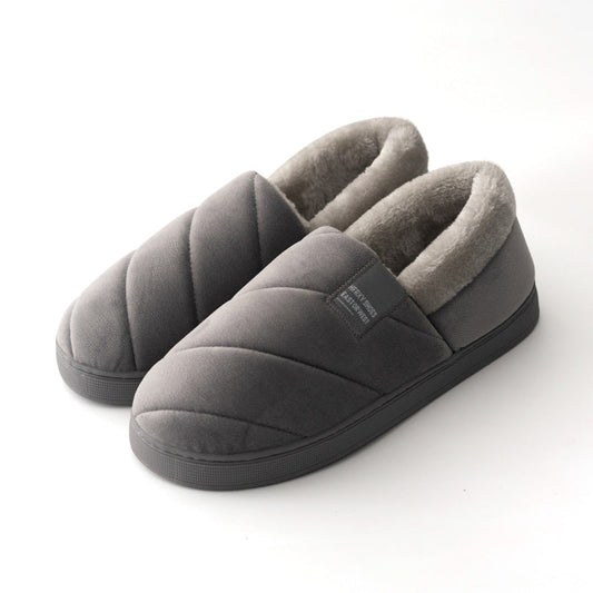 Heren Pantoffels met Gesloten Hiel – Warme Huisschoenen met Antislip Zool