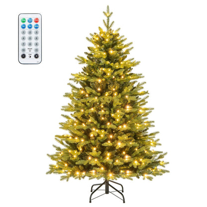 Kunstkerstboom 150 cm met 250 LED’s – volle PVC / PE boom inclusief 844 takken