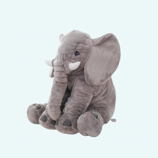 Grijze Pluche Olifant – Zacht, Knuffelbaar & Schattig
