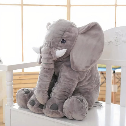 Grijze Pluche Olifant – Zacht, Knuffelbaar & Schattig