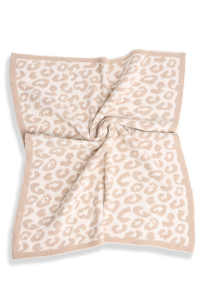 Kinderdeken met Luipaardprint – Zachte Luxe Fleece Plaid 74x89 cm