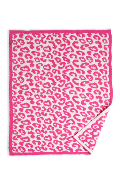 Kinderdeken met Luipaardprint – Zachte Luxe Fleece Plaid 74x89 cm