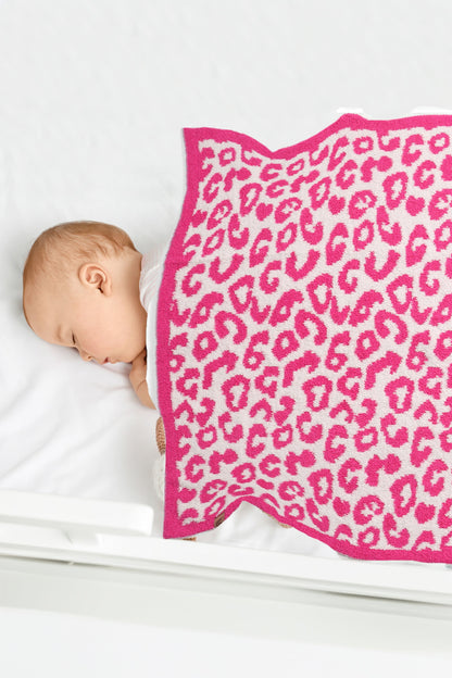 Kinderdeken met Luipaardprint – Zachte Luxe Fleece Plaid 74x89 cm
