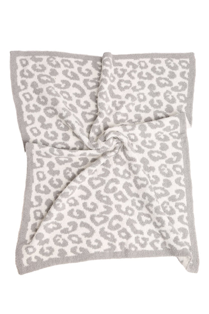 Kinderdeken met Luipaardprint – Zachte Luxe Fleece Plaid 74x89 cm