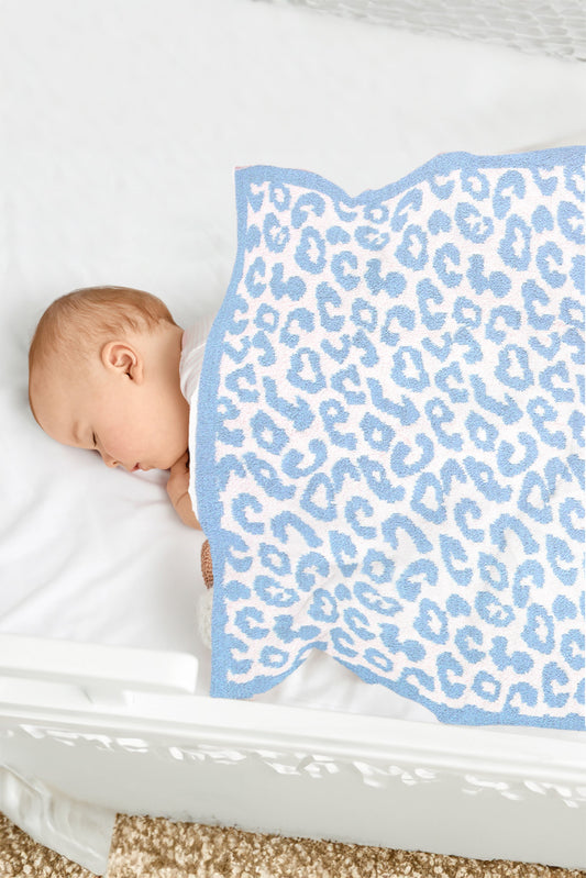 Kinderdeken met Luipaardprint – Zachte Luxe Fleece Plaid 74x89 cm