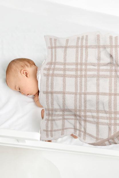 Kinderplaid – Zacht & Luxe Bijenpatroon
