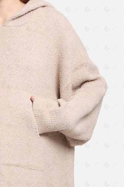 Oversized Dames Hoodie Deken – Zachte Wearable Blanket met Capuchon & Zak